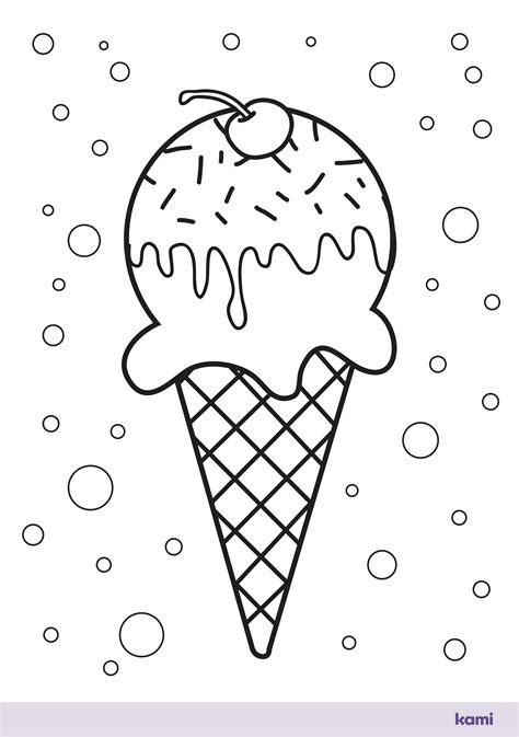 coloring sheets  kindergarteners ice cream  teachers perfect