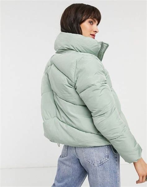 bershka puffer jacket  mint asos jackets streetwear jackets puffer jackets