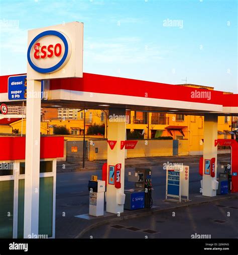 esso gas station esso   brand  exxonmobil stock photo alamy