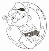 Popeye Coloring Pages Sailor Man Print Cartoon Spinach Pencil Getcolorings Drawing Getdrawings sketch template