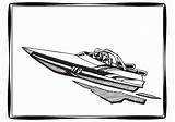 Coloring Boat Pages Motor Clip Library Jet Power Comments sketch template