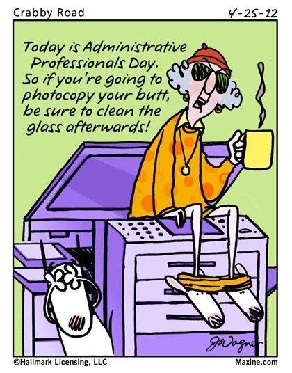 administrative professionals day maxine cartoons