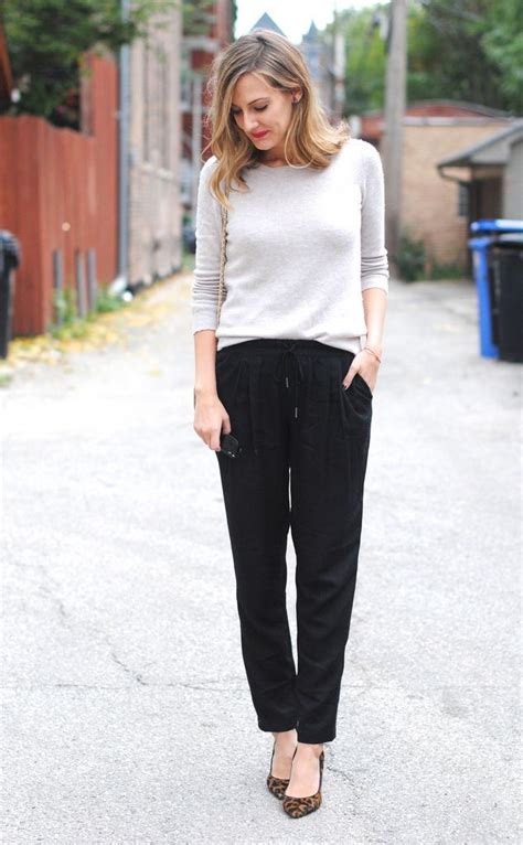 fancy {sweat}pants can be casual with flats or dressed up with pumps my style fashion