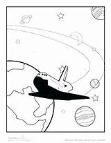 Shuttle Space Coloring Pages Endeavour Getdrawings Getcolorings sketch template