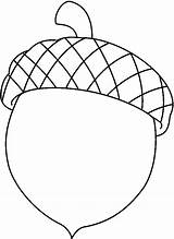 Acorn Clip Library Clipart Coloring sketch template