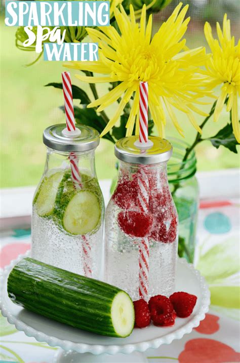 drink ideas sparkling spa water sunny sweet days