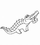 Alligator Printable Colorir Momjunction Cocodrilos sketch template