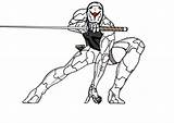 Ninja Cyborg Drawing Version Deviantart Getdrawings sketch template