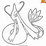 Pokemon Milotic Supercolored Ausmalbild Seel sketch template