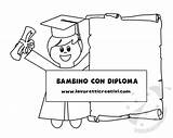 Diploma Bambino Anno Scolastico Pergamena Stampare Lavoretti Creativi Toga Laurea Lavoretticreativi sketch template