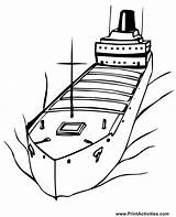 Paquebot Ship Schiff Wasser Brodovi Colorier Weite Bojanke Boats Malvorlage Malvorlagen Navire sketch template