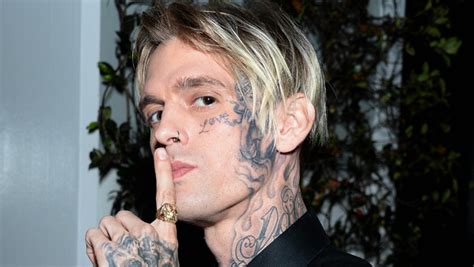 Aaron Carter Face Tattoo He Gets Gf’s Name Tattooed On Forehead