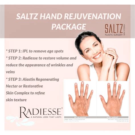 introducing  saltz hand rejuvenation package youthful hands