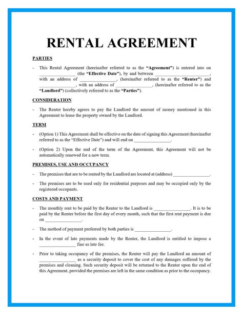 write  rent agreement letter printable form templates  letter