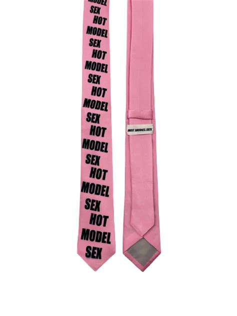 Hot Model Sex Pink Logo Tie Whats On The Star