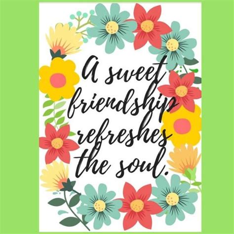 printable friendship card  friend card sweet friendship etsy
