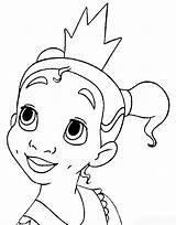 Tiana Coloring Princess Pages Disney Baby Frog Girls Printable Colouring Little Kids Print Color Sheets Cute Prince Template Azcoloring Clipart sketch template
