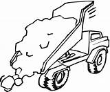 Truck Coloring Pages Trucks Sand Cement Mixer Printable Crane Tipper Drawing Mail Color Boys Cars Digger Grave Clipart Car Construction sketch template