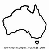 Coloring Australia Map Pages sketch template