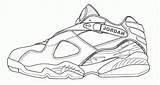 Jordan Coloring Pages Shoes Jordans Shoe Air Michael Sneakers Retro Nike Sheets Colouring Sneaker Print Dimension 5th Drawings Dessin Library sketch template