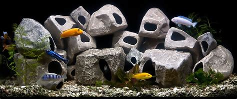 underwater galleries assorted cichlid aquarium stone caves 15 count