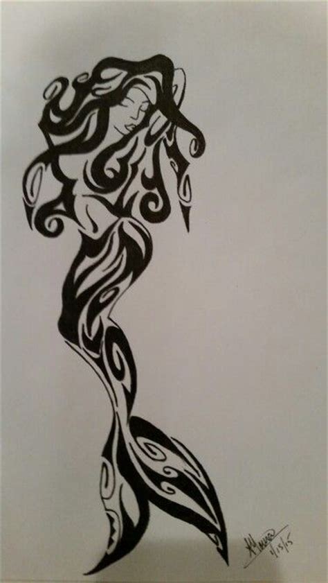 Tribal Mermaid Tattoo My Creation ♡♡ Love My Tattoos Pinterest