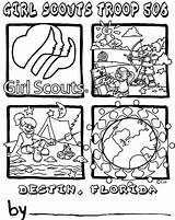 Scout Girl Brownie Coloring Pages Brownies Logo Getcolorings Color Getdrawings Popular Printable sketch template