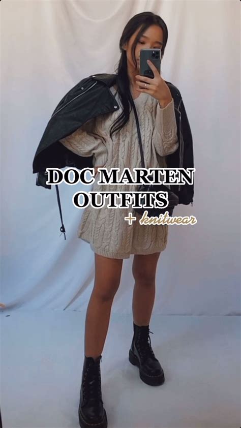marten knitwear outfits video stylish spring outfit dr martins outfits  martin