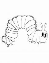 Caterpillar Hungry Very Coloring Pages sketch template