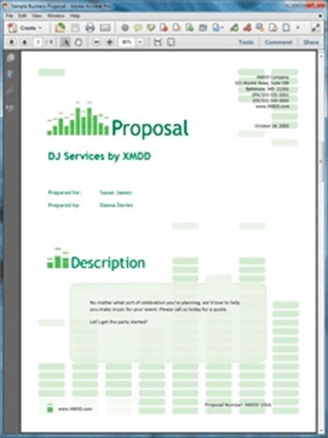 dj sample proposal dj proposal business proposal examples