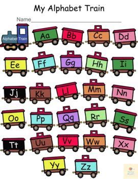 alphabet train activity worksheet  teaching nomad tpt