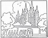 Coloring Temple Lds Pages Salt Lake Book City Kids Color Conference General Drawing Mormon Printable Primary Church History Print Lesson sketch template