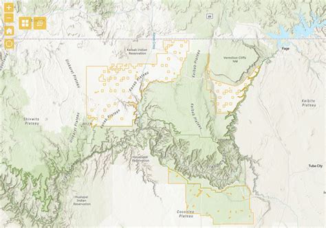 interactive map  proposed baaj nwaavjo itah kukveni grand canyon