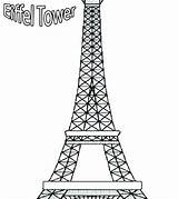 Tower Eiffel Coloring Pages Paris Getcolorings sketch template