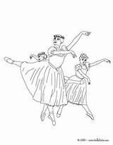 Ballet Dancers Drawing Coloring Pages Tutu Color Dance Hellokids Print Online Getdrawings sketch template