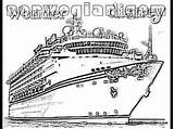 Coloring Cruise Pages Ships sketch template
