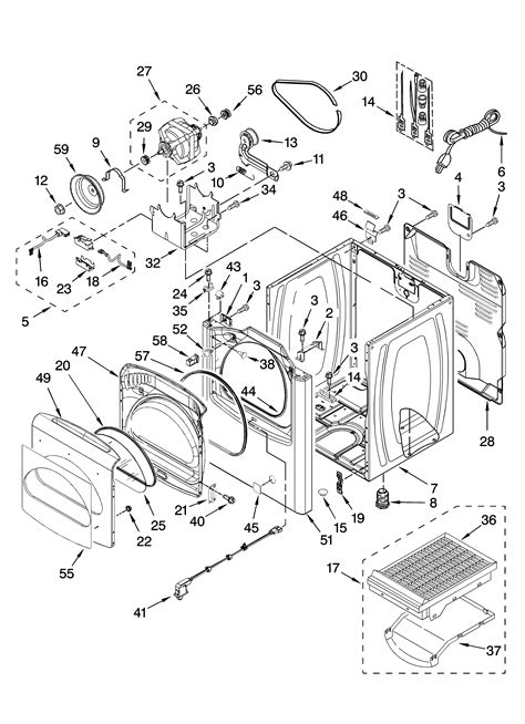 kenmore   washer parts diagram