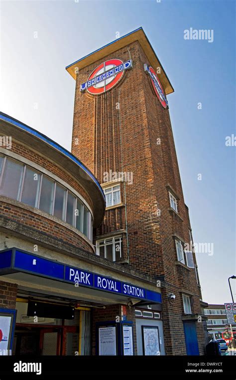 park royal underground station london borough  ealing london