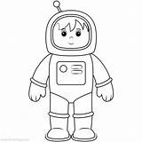 Astronaut Simple Xcolorings 1280px sketch template