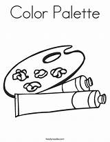 Coloring Paint Worksheet Palette Painting Color Arts Pages Culture Pottery Drawing Pallet Crafts Rageous Artist Fun Kids Week Noodle Days sketch template
