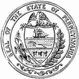 Seal Pennsylvania State Pa Commonwealth Flag Clipart States Seals Etc Coloring United Large Usf Save Edu Medium Colony sketch template
