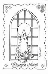 Pergamano Verob Colorare Parchment Vetri Cards Natalizie Templates Candles sketch template