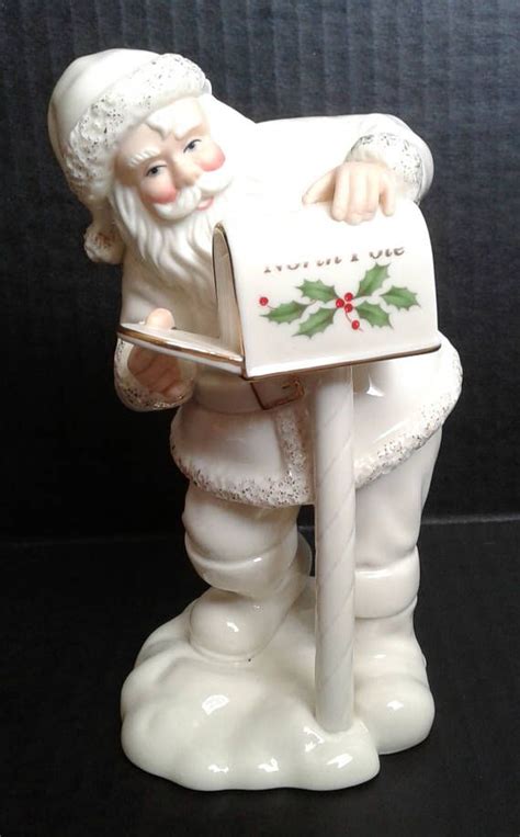 Lenox Santa Figurine Last Minute Lists Porcelain Collectible And Etsy