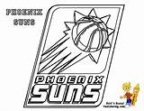 Coloring Basketball Pages Nba Suns Phoenix Logos Logo Clipart Lakers Color Sheets Sheet Colour Library Kevin Garnett Dunking Nuggets Popular sketch template