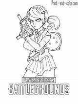 Playerunknown Battlegrounds sketch template