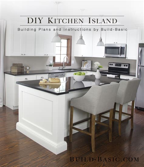 build  diy kitchen island build basic