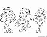 Coloring Pages Bratz Petz Sheet Dolls Three Colouring Girl Print Getcolorings Printable Brats sketch template
