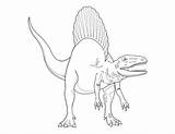 Spinosaurus Coloring Print Jurrasic Printable Via Freecoloringpages sketch template
