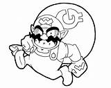 Wario Lineart Coloringonly Craftwhack sketch template