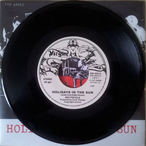 Sex Pistols Holidays In The Sun Vinyl 7 Unofficial